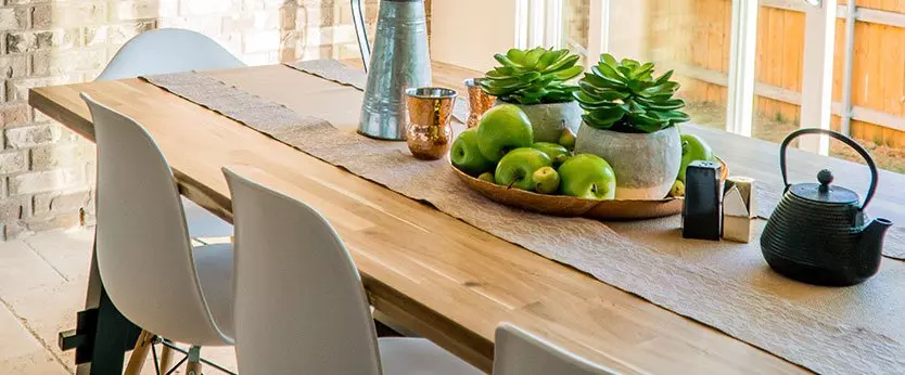 mesa de madera para cocina